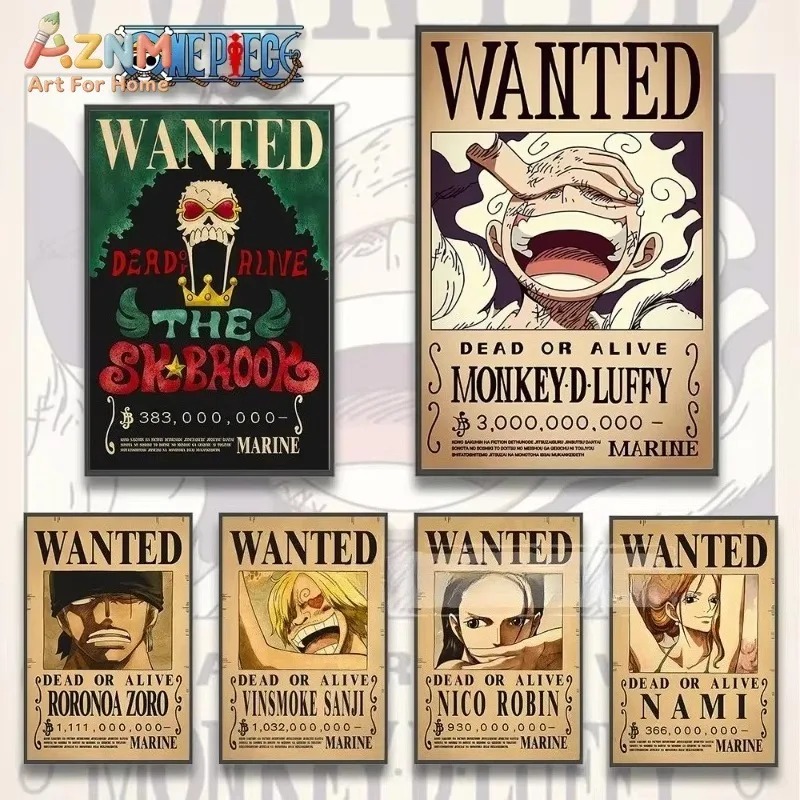 Anime Merchandise Posters - Stampa su Tela AZNM One Piece