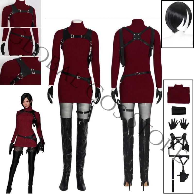 Cosplay Wig Colored - Costume Cosplay Ada Wong dal Film