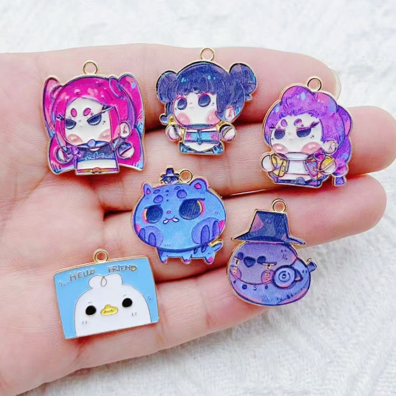 Anime Merchandise Accessories - 10 Pezzi Ciondoli Cartoon Anime in