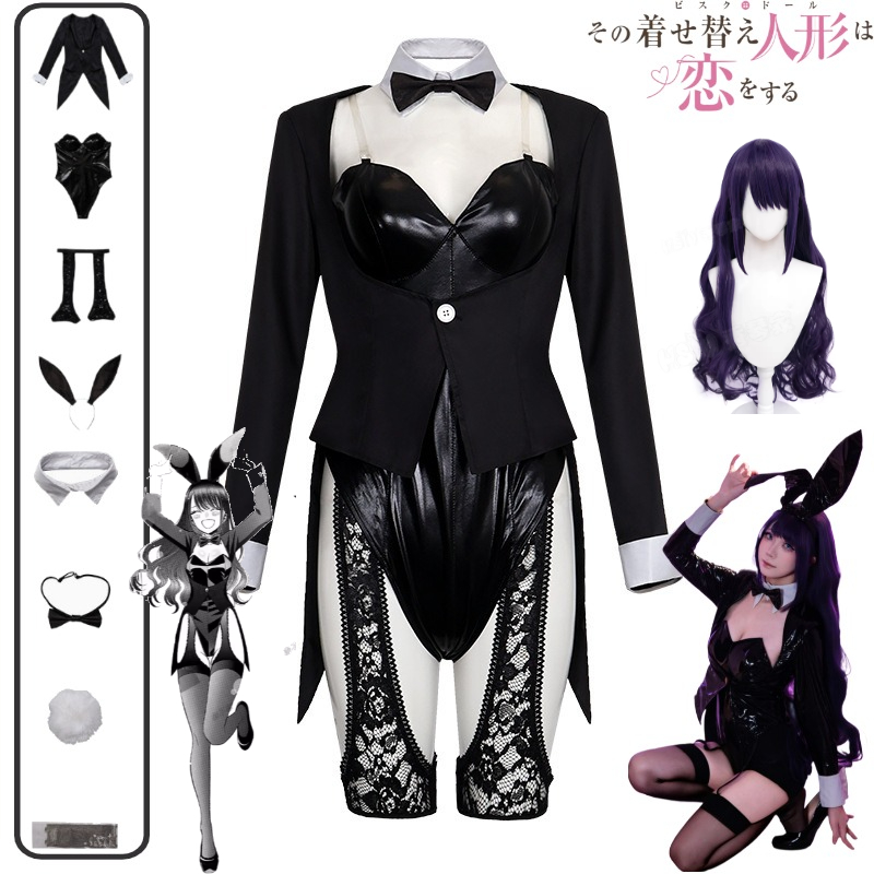 Cosplay Wig Colored - Costume Cosplay My Dress-Up Darling Kitagawa