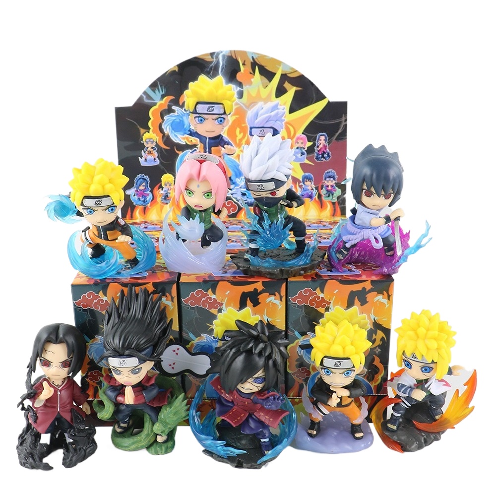 Anime Merchandise For Kids - 1-9 Stili Naruto Q-version Figure Blind
