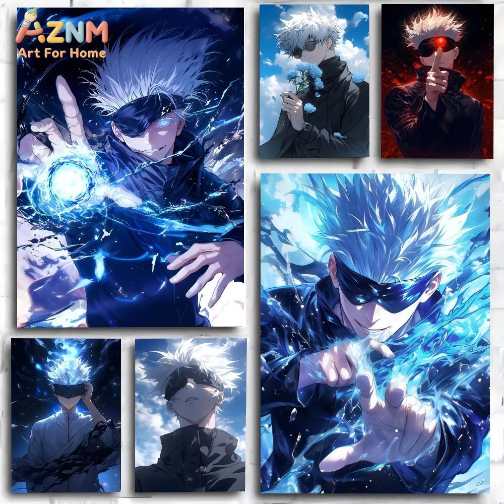 Anime Merchandise Posters - AZNM Jujutsu Kaisen Gojo Satoru Stampa