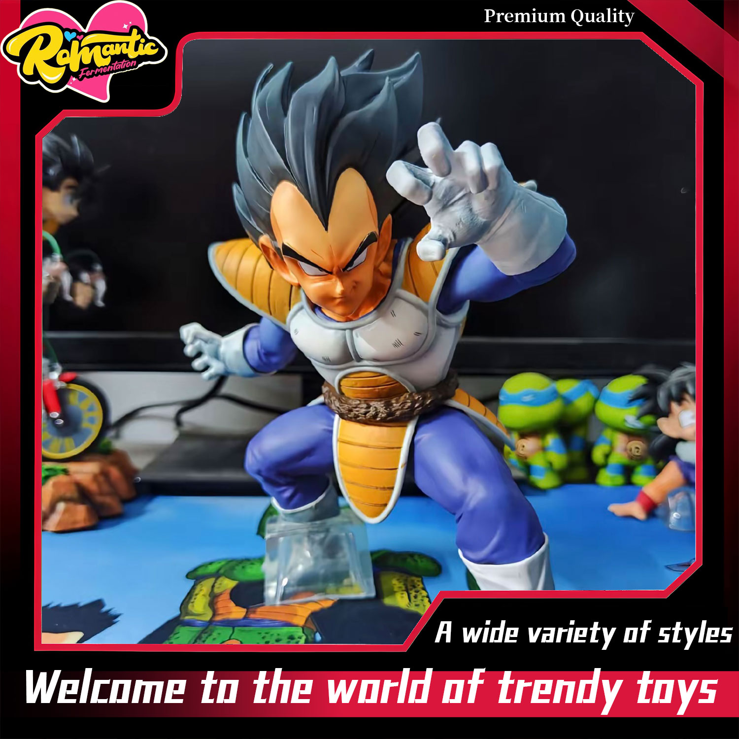 Popular Anime Merchandise - Statuetta Vegeta in posa di combattimento,