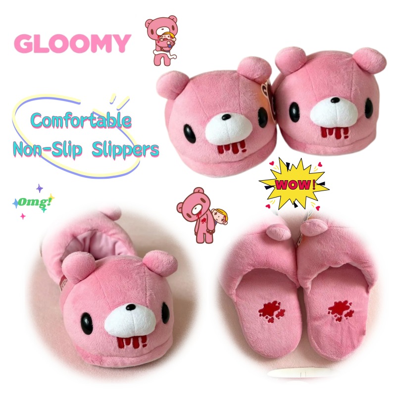 Anime Merchandise Japan - Pantofole in cotone Gloomy Bear Anime