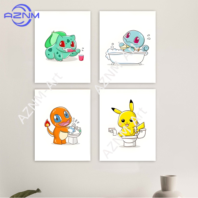 Anime Merchandise Posters - Dipinti su Tela di Pokemon, Stampe