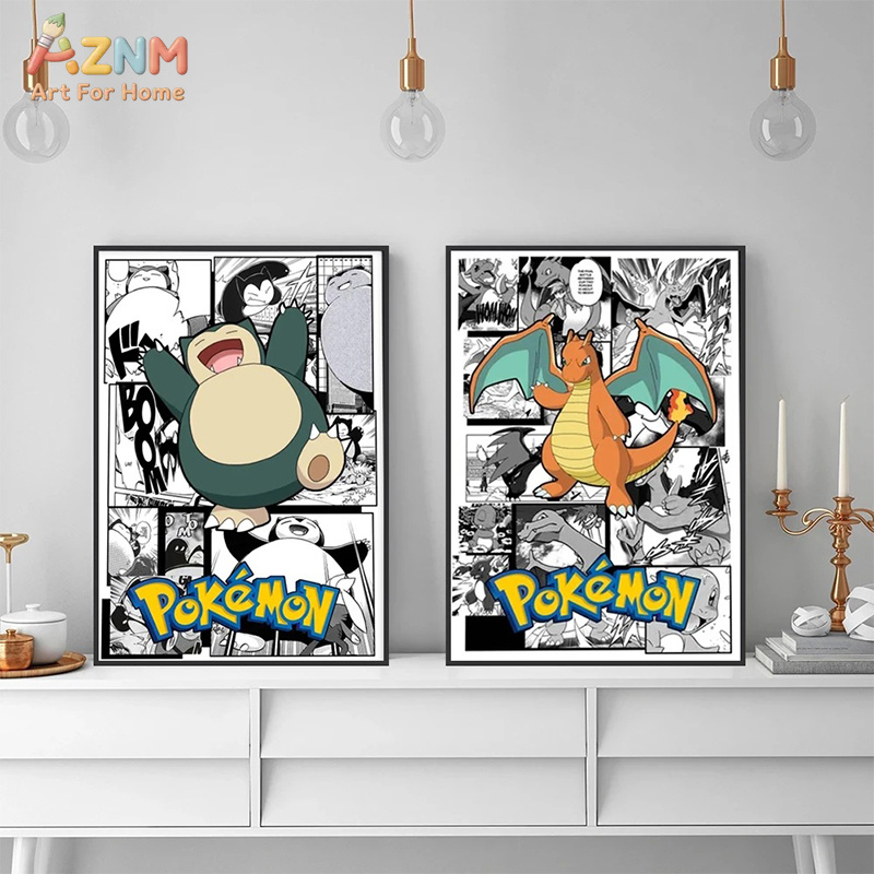 AZNM Pokemon Charizard Pikachu - Anime Merchandise Posters recensione e prezzo