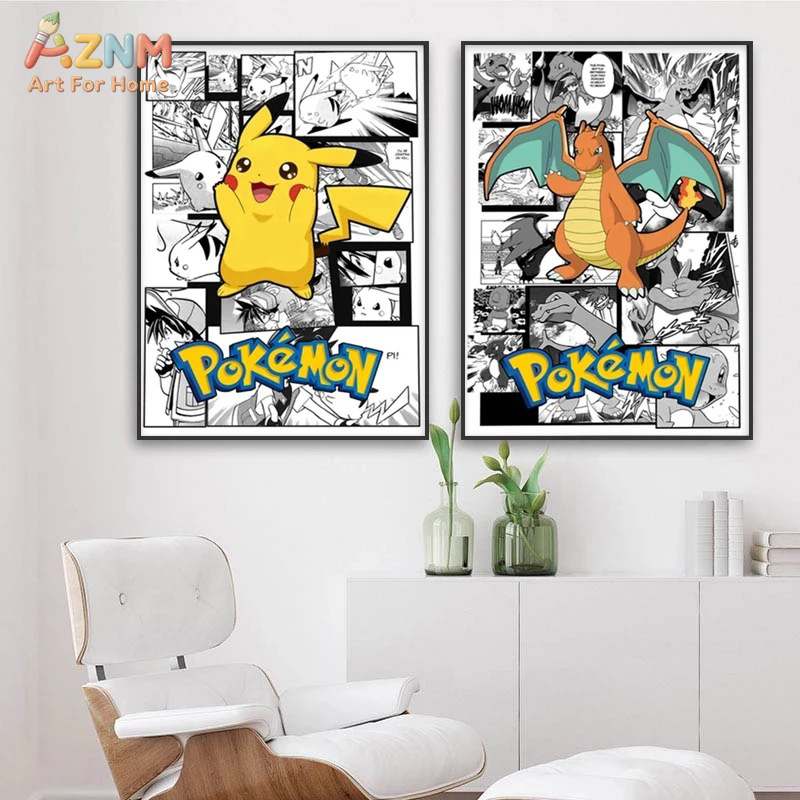 AZNM Pokemon Charizard Pikachu - Anime Merchandise Posters recensione e prezzo